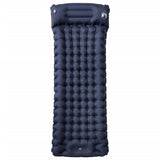 Vidaxl matelas de camping avec oreiller autogonflant 1 personne gris