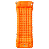 Vidaxl matelas de camping avec oreiller autogonflant 1 personne orange