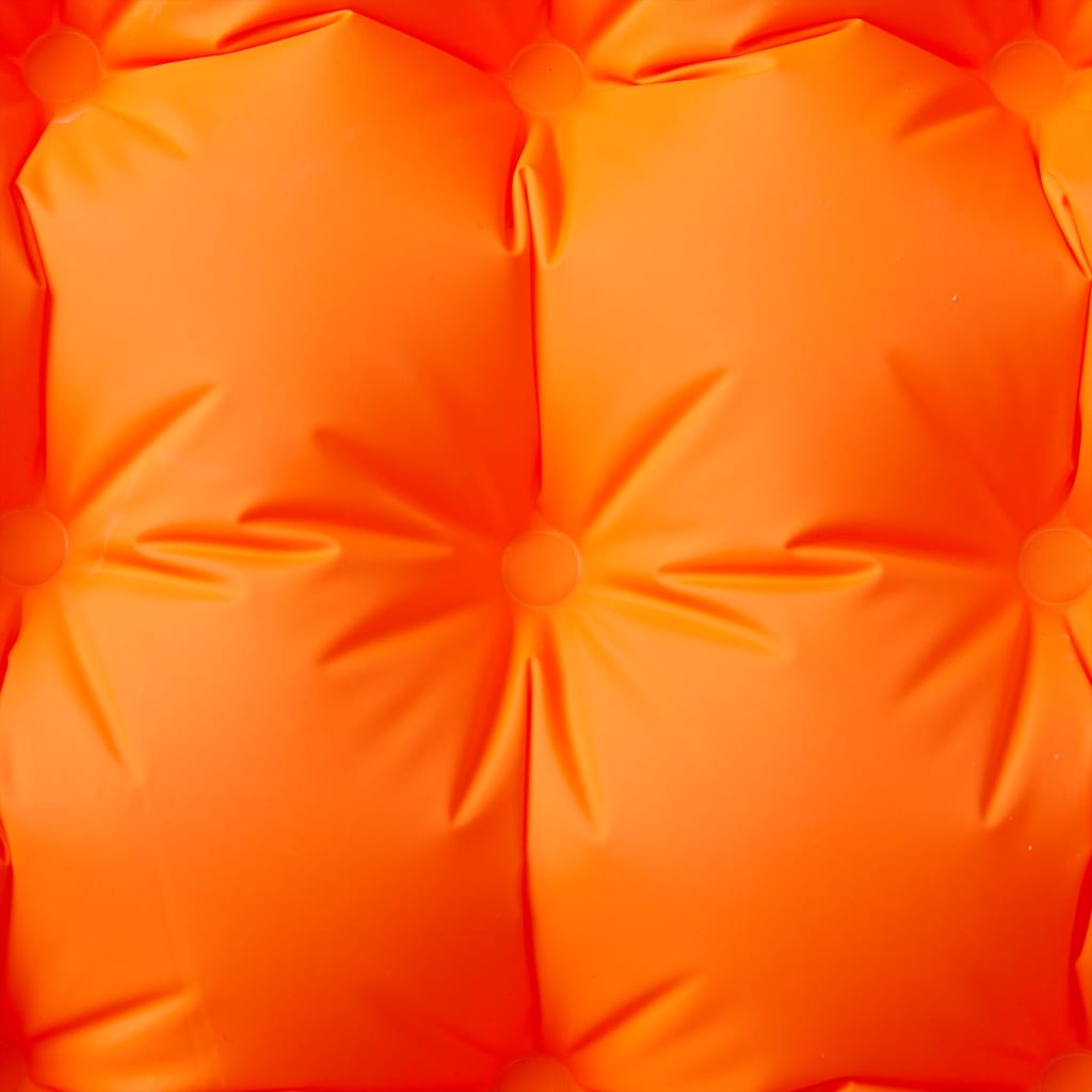 Vidaxl matelas de camping avec oreiller autogonflant 1 personne orange