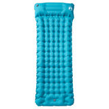 Vidaxl matelas de camping avec oreiller autogonflant 1 personne bleu
