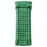 Vidaxl matelas de camping avec oreiller autogonflant 1 personne vert