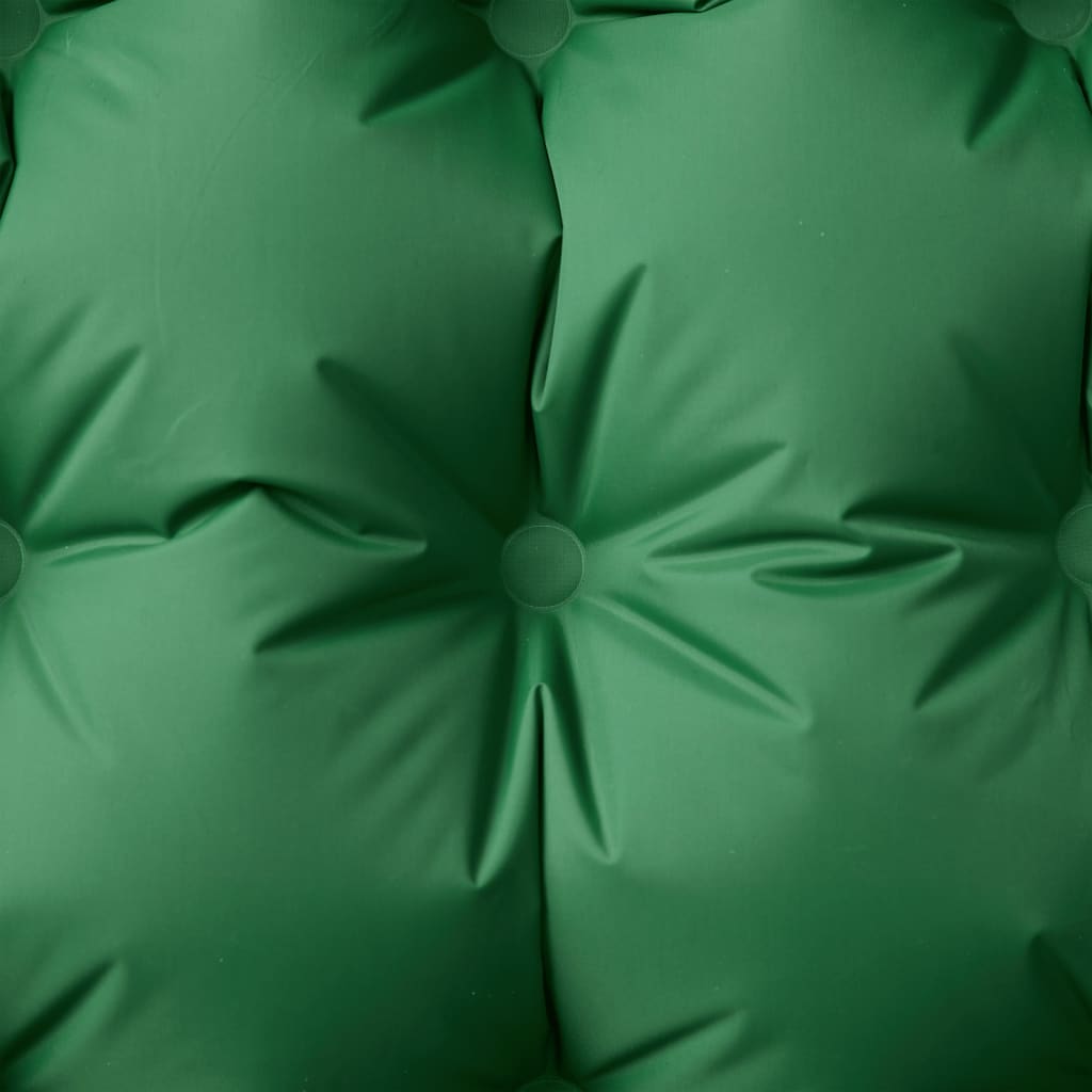 Vidaxl matelas de camping avec oreiller autogonflant 1 personne vert