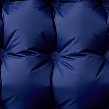 VidaXL matelas de camping avec oreiller autogonflant 1 personne bleu marine