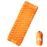 Vidaxl matelas de camping avec oreiller autogonflant 1 personne orange