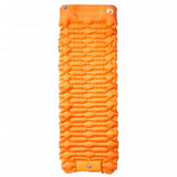 Vidaxl matelas de camping avec oreiller autogonflant 1 personne orange
