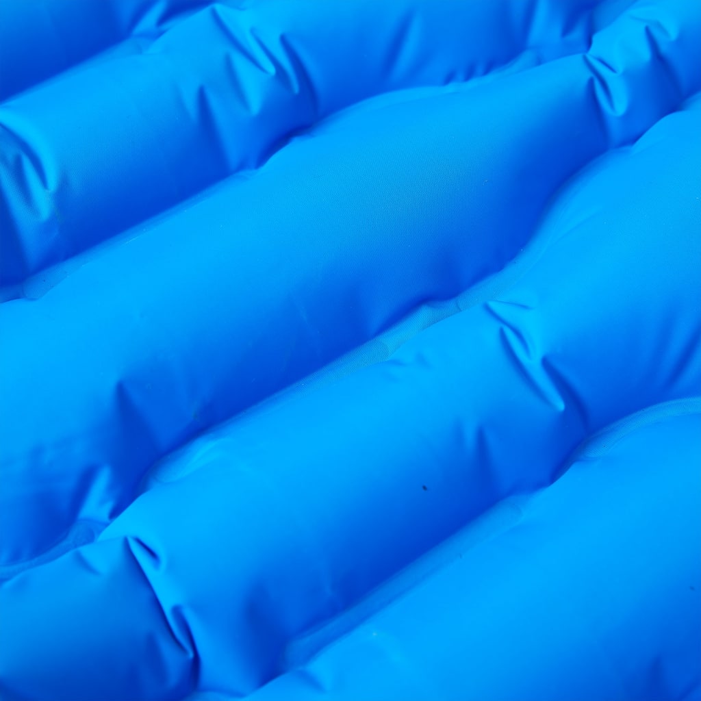 Vidaxl matelas de camping avec oreiller autogonflant 1 personne bleu