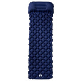 VidaXL matelas de camping avec oreiller gonflable 1 personne bleu marine