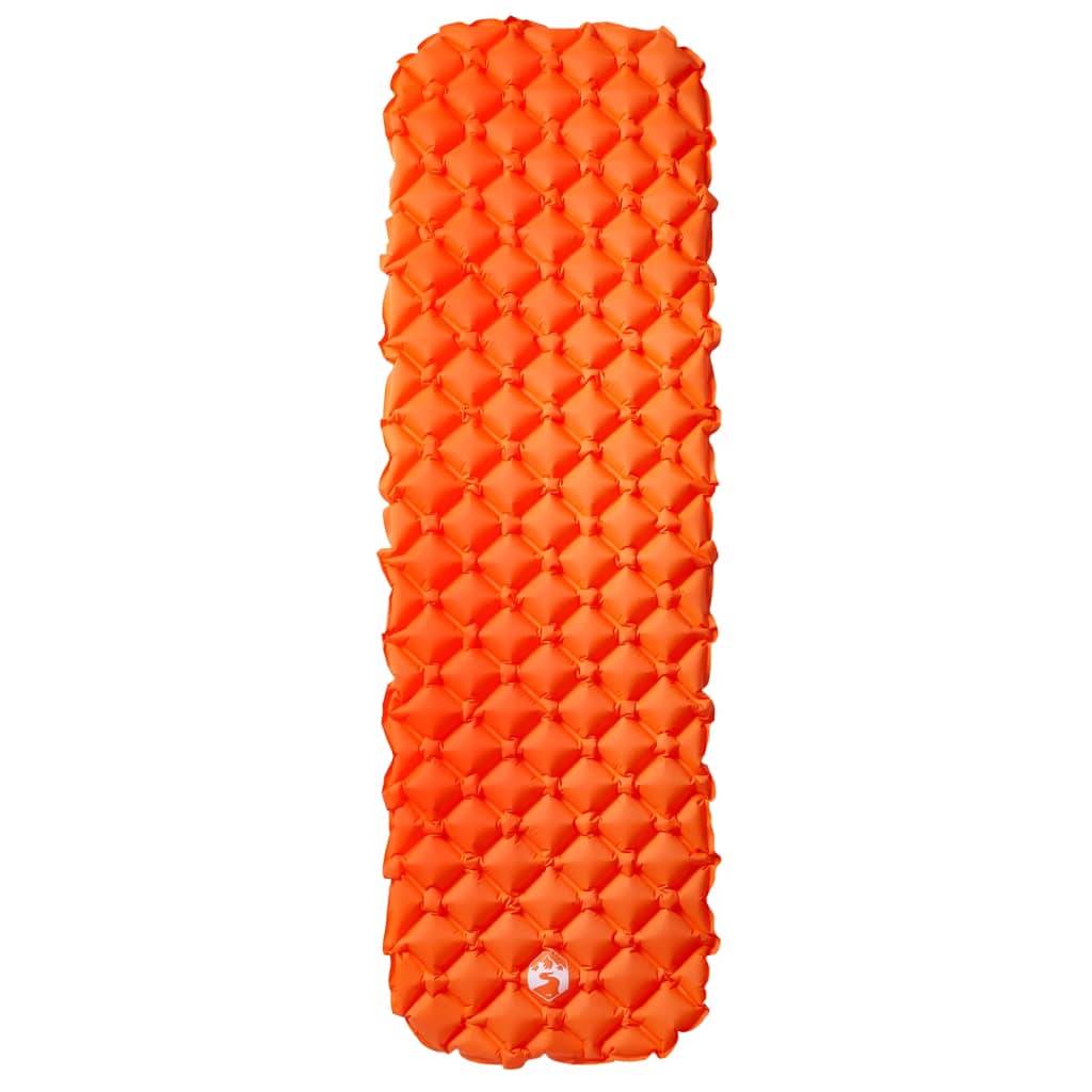 Vidaxl kampeermatras opblaasbaar 190x58x6 cm 1-persoons oranje