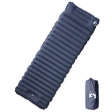 Vidaxl matelas de camping avec oreiller autogonflant 1 personne gris