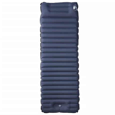 Vidaxl matelas de camping avec oreiller autogonflant 1 personne gris