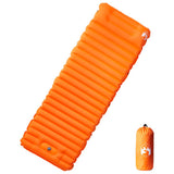 Vidaxl matelas de camping avec oreiller autogonflant 1 personne orange