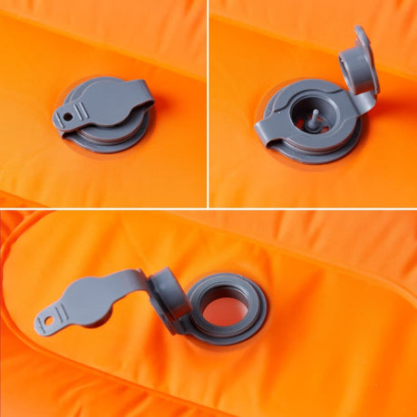 Vidaxl matelas de camping avec oreiller autogonflant 1 personne orange
