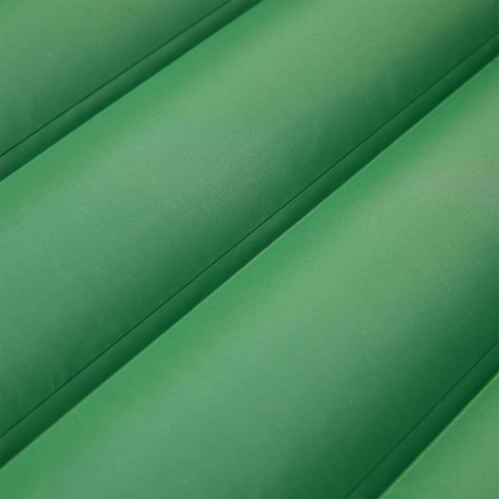 Vidaxl matelas de camping avec oreiller autogonflant 1 personne vert