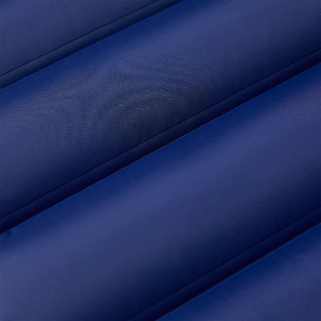 VidaXL matelas de camping avec oreiller autogonflant 1 personne bleu marine