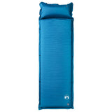 Vidaxl matelas de camping avec oreiller autogonflant 1 personne turquoise