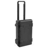 Vidaxl flightcase draagbaar 55x35x22,5 cm pp zwart