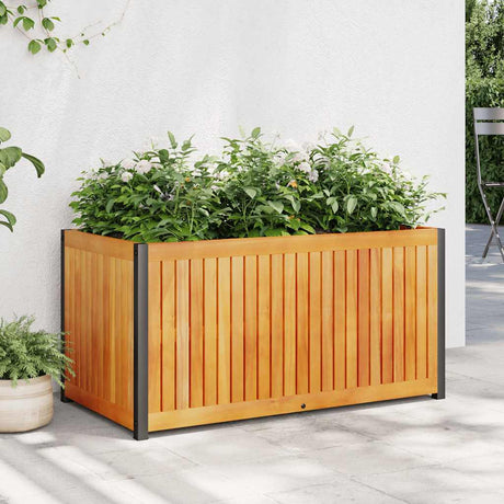 Jardinière Vidaxx 85x45x44 cm bois d'acacia massif et acier