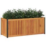 Jardinière Vidaxx 110x45x44 cm bois d'acacia massif et acier