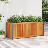 Jardinière Vidaxx 110x45x44 cm bois d'acacia massif et acier