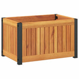 Jardinière Vidaxx 45x30x27,5 cm bois d'acacia massif et acier