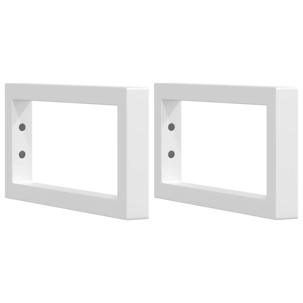 Vidaxx supports muraux pour évier 2 pcs rectangulaire en acier blanc