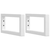 Vidaxx supports muraux pour évier 2 pcs rectangulaire en acier blanc