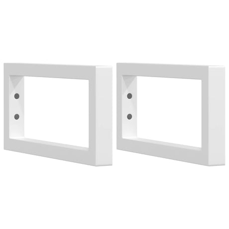 Vidaxx supports muraux pour évier 2 pcs rectangulaire en acier blanc