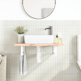 Vidaxx supports muraux pour évier 2 pcs rectangulaire en acier blanc