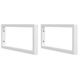 Vidaxx supports muraux pour évier 2 pcs rectangulaire en acier blanc