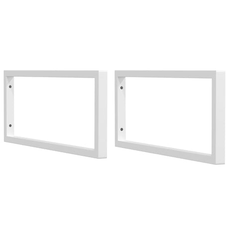 Vidaxx supports muraux pour évier 2 pcs rectangulaire en acier blanc