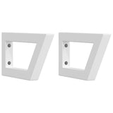 VidaXL Supports muraux pour évier 2 pcs trapèze acier blanc