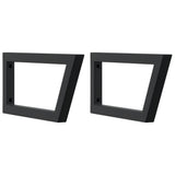 Vidaxx supports muraux pour évier 2 pcs trapèze acier noir