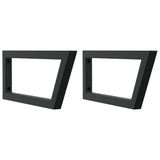 Vidaxx supports muraux pour évier 2 pcs trapèze acier noir