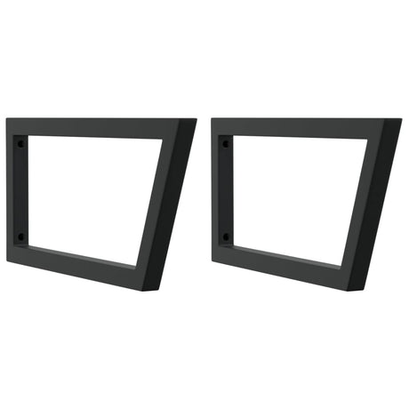 Vidaxx supports muraux pour évier 2 pcs trapèze acier noir