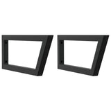 Vidaxx supports muraux pour évier 2 pcs trapèze acier noir
