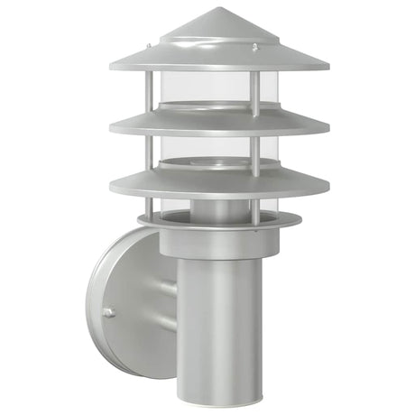 VidaXL applique d'extérieur acier inoxydable couleur argent