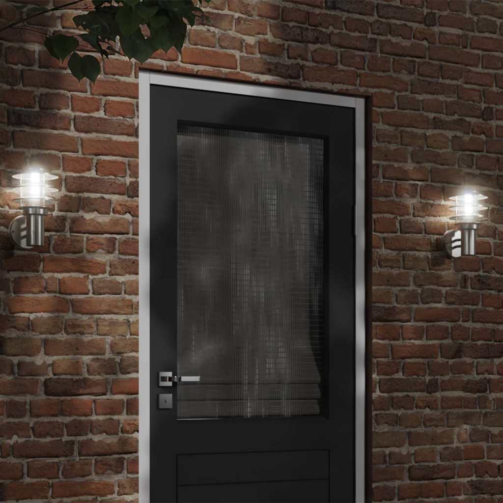 VidaXL applique d'extérieur acier inoxydable couleur argent