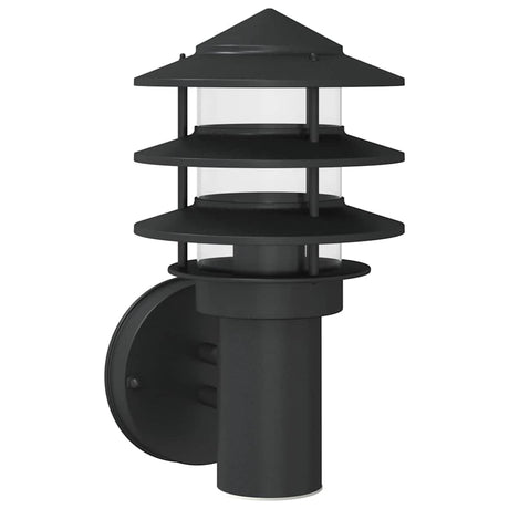 Vidaxx applique d'extérieur acier inoxydable noir