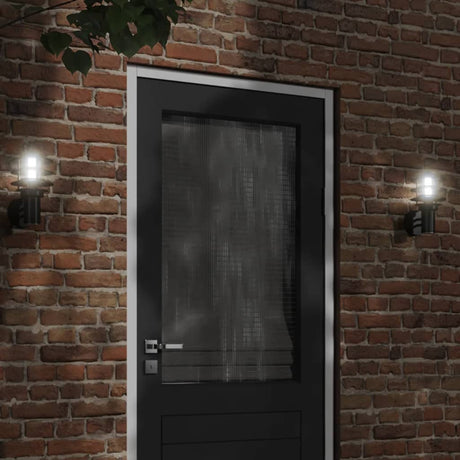 Vidaxx appliques d'extérieur 2 pcs acier inoxydable noir