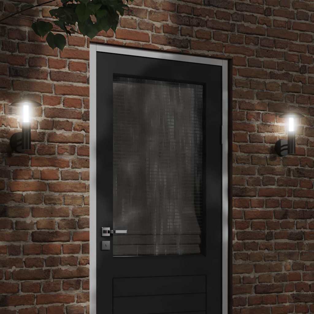 Vidaxx applique d'extérieur acier inoxydable noir