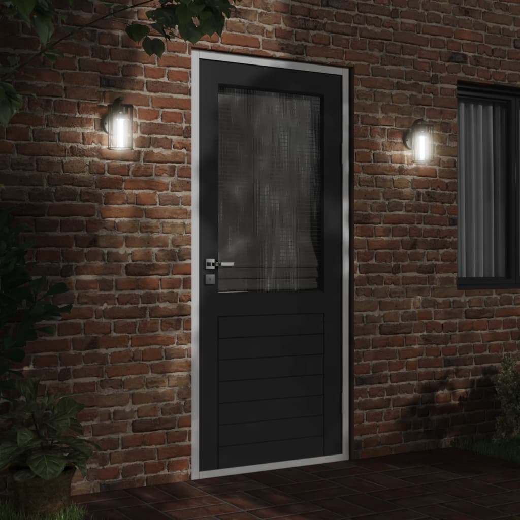 Vidaxx appliques d'extérieur 2 pcs acier inoxydable noir