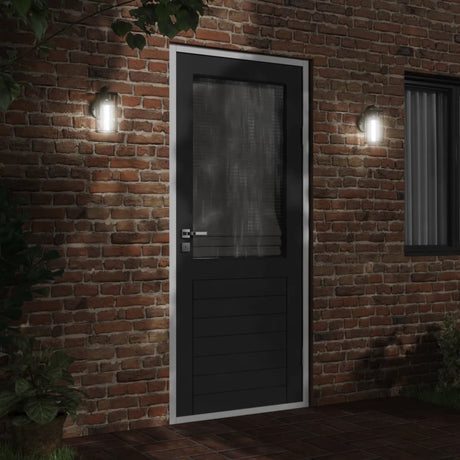 Vidaxx appliques d'extérieur 2 pcs acier inoxydable noir