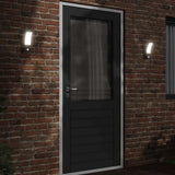Vidaxx appliques d'extérieur, 2 pcs LED avec capteurs, fonte d'aluminium noir