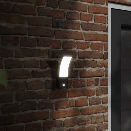 Vidaxx appliques d'extérieur, 2 pcs LED avec capteurs, fonte d'aluminium noir