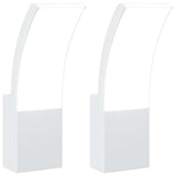 VidaXL appliques d'extérieur 2 pcs LED fonte d'aluminium blanc
