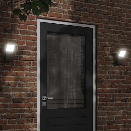 VidaXL applique d'extérieur LED en fonte d'aluminium noir