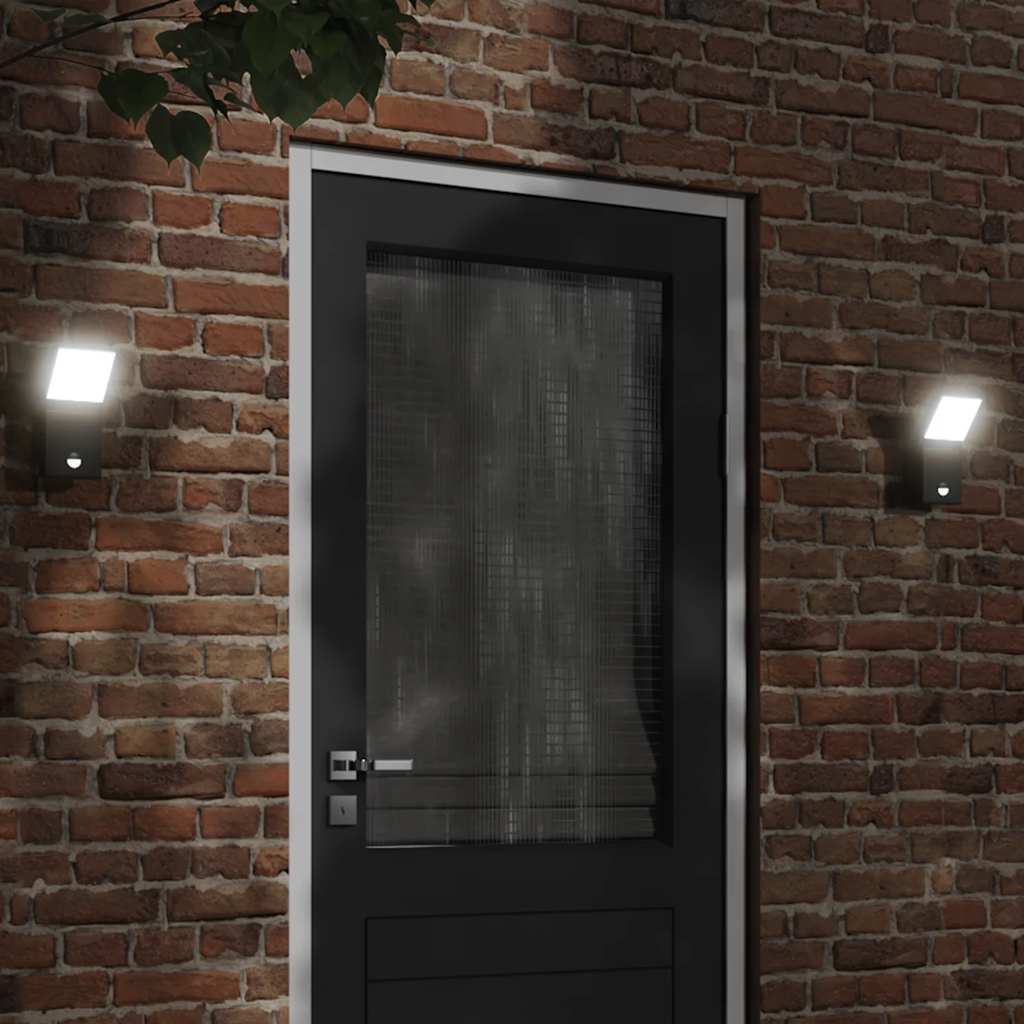 Vidaxx applique d'extérieur LED avec capteurs, fonte d'aluminium noir