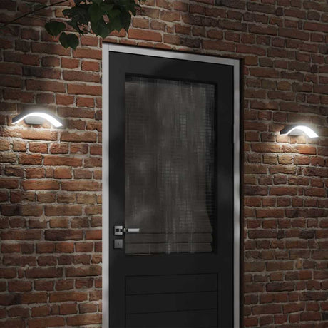 VidaXL appliques d'extérieur 2 pcs LED fonte d'aluminium noir