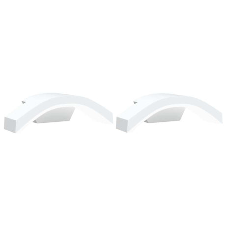 VidaXL appliques d'extérieur 2 pcs LED fonte d'aluminium blanc