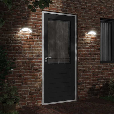 VidaXL appliques d'extérieur 2 pcs LED fonte d'aluminium blanc